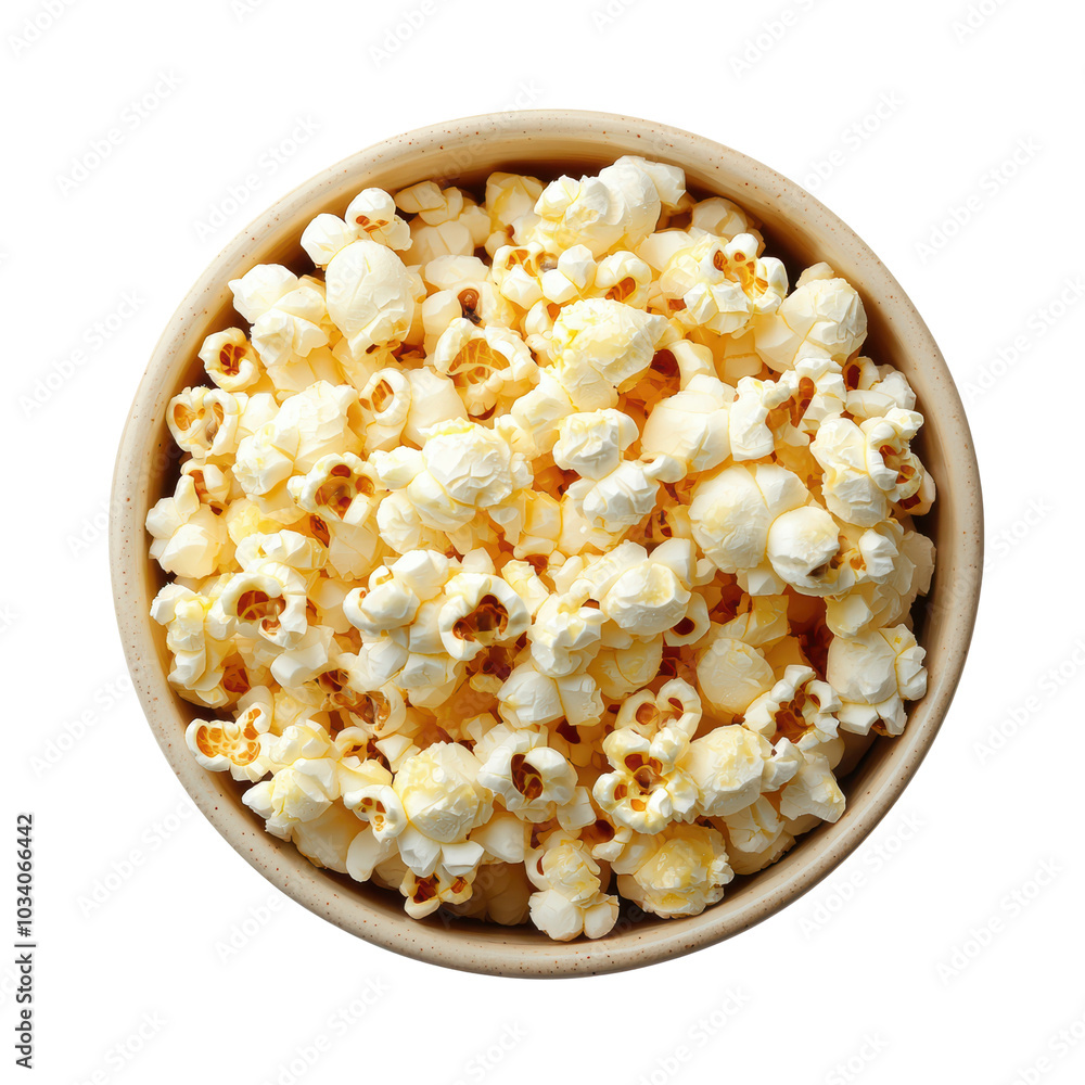 Freshly popped popcorn in a bowl Freshly popped popcorn in a bowl