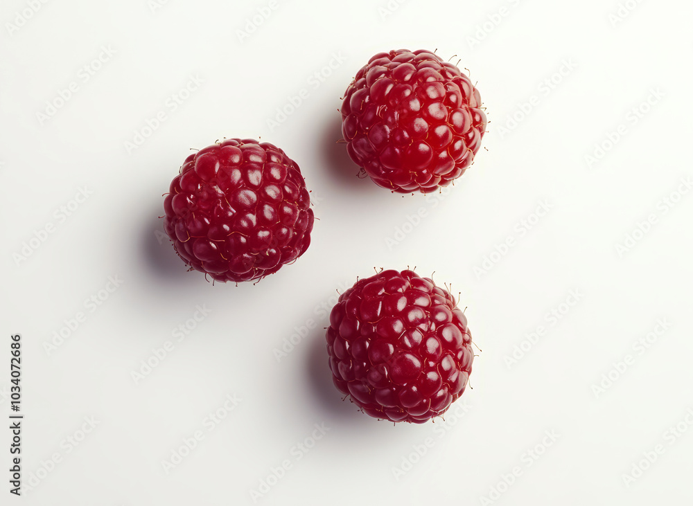 Fresh raspberry isolated on white background. Fresh raspberry isolated on white background.