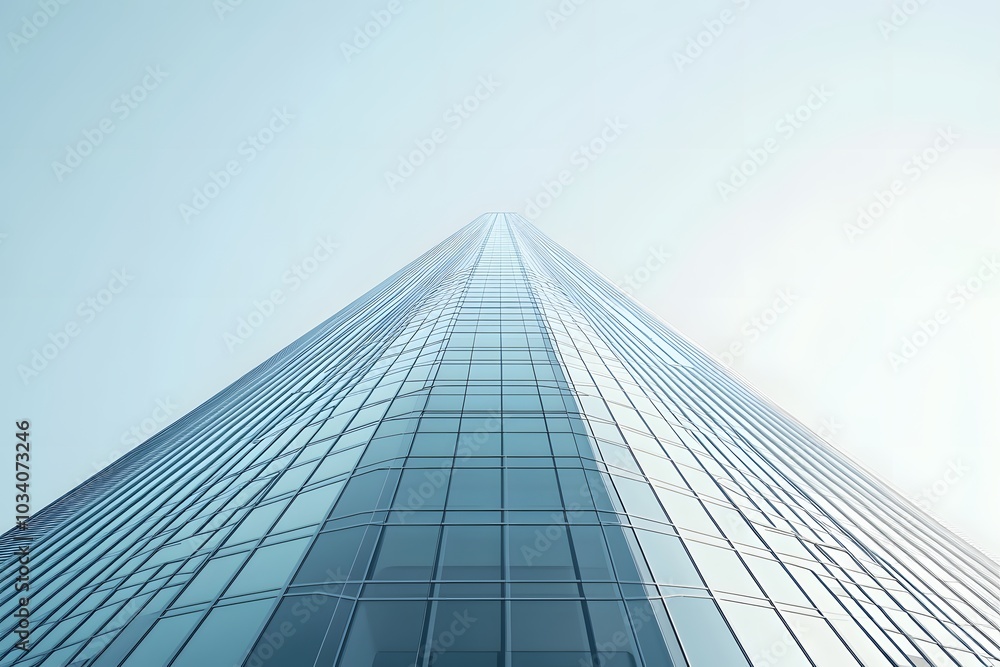Glass Facade of a Modern Skyscraper Glass Facade of a Modern Skyscraper