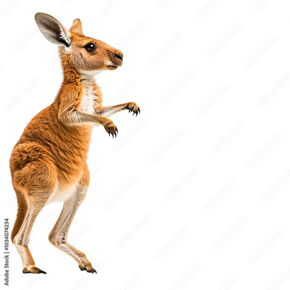 Kangaroo, white isolate background Kangaroo, white isolate background