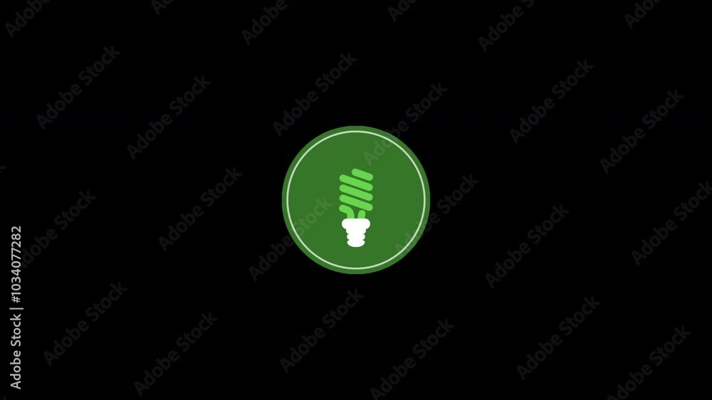 Ecology and nature icon animation lamp Ecology and nature icon animation lamp