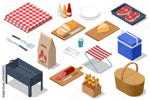 Happy male friends communicating while drinking beer during barbecue party by the pool.