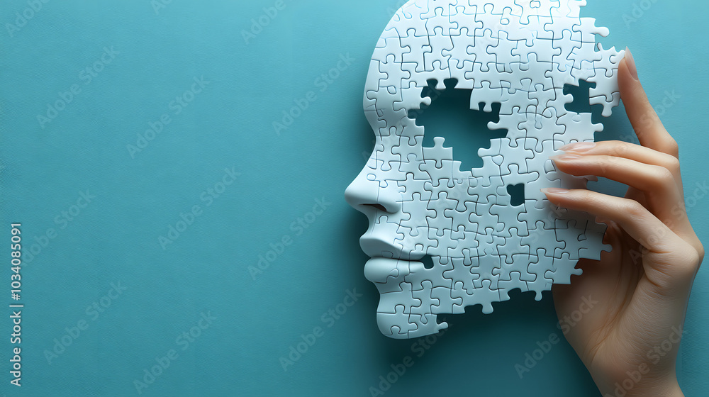 Hand Holding White Puzzle Pieces in the Shape of a Human Figure
Hand Holding White Puzzle Pieces in the Shape of a Human Figure