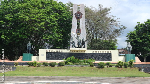 Semarang, 8 Okt - Photo of Palagan Ambarawa Monument on a sunny morning. The Palagan Ambarawa Monument is one of the tourist destinations in the city of Ambarawa. photo