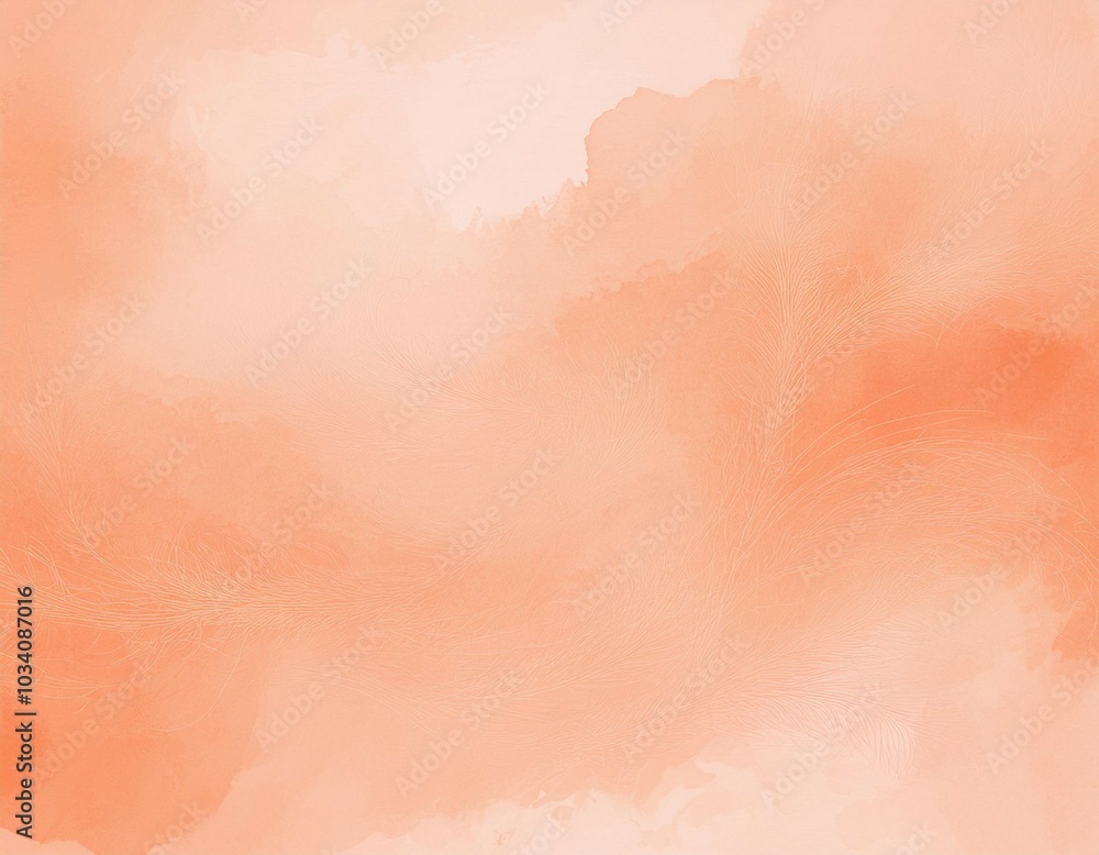 Fototapeta premium peach watercolor abstract background detailed high resolution photo