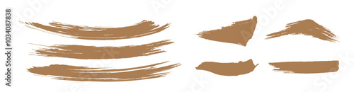 金色のブラシストローク