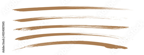 金色のブラシストローク