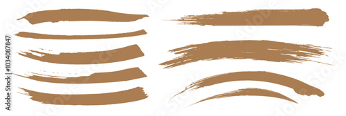 金色のブラシストローク