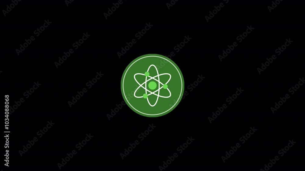 Ecology and nature icon animation atom Ecology and nature icon animation atom