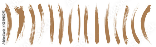 金色のブラシストローク