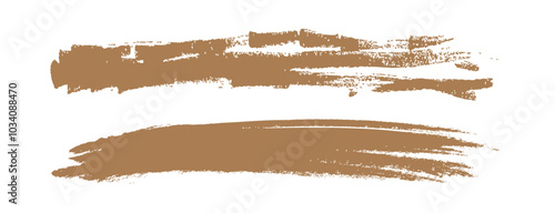 金色のブラシストローク