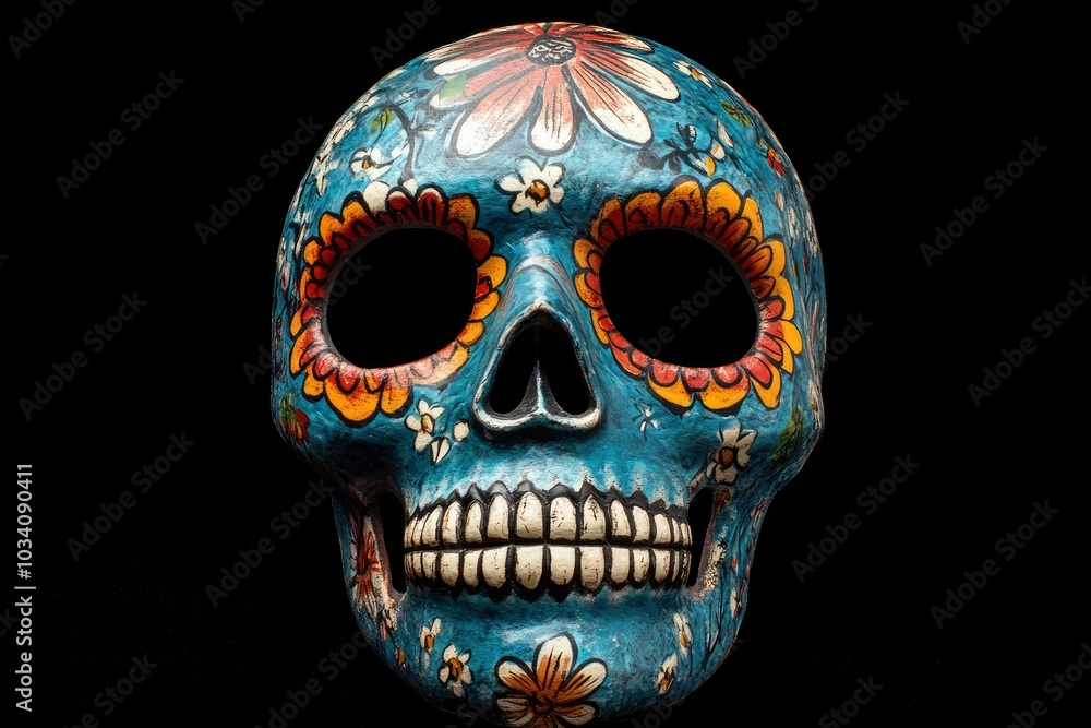 Day of the Dead mask - generative ai Day of the Dead mask - generative ai