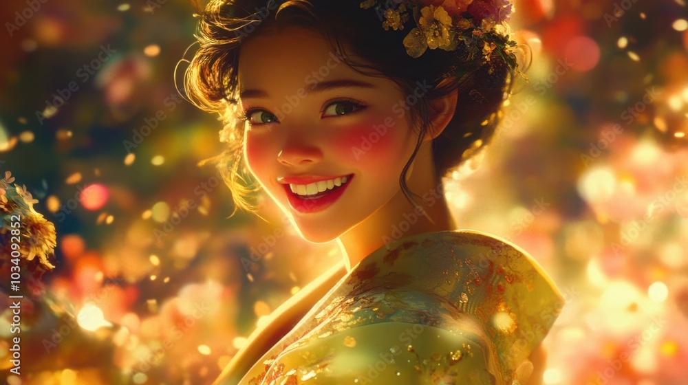 Her radiant smile lit up the room, filling everyone with warmth. Her radiant smile lit up the room, filling everyone with warmth.