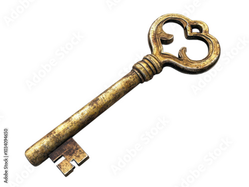 old rary key isolated