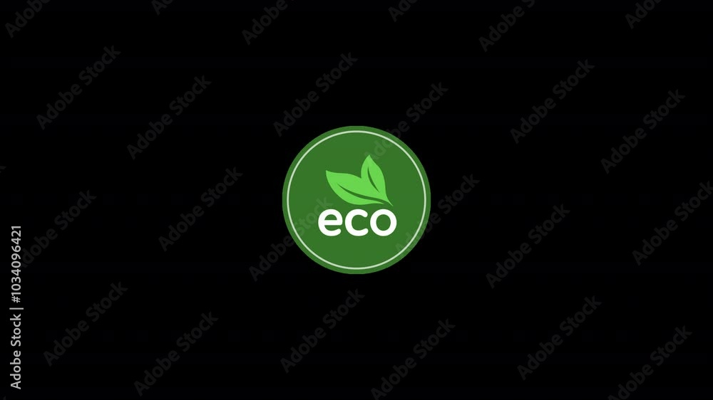 Ecology and nature icon eco animation Ecology and nature icon eco animation