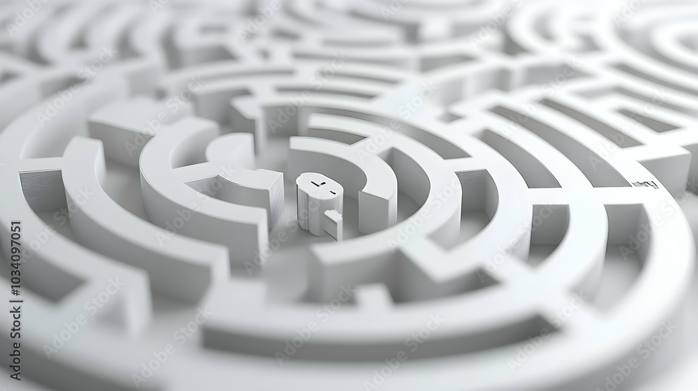 3D Integrity Lock and Key Maze Design: Minimalist Security Concept for Election Safety with Navigating Camera, Isolated on White Background for Cybersecurity Information 3D Integrity Lock and Key Maze Design: Minimalist Security Concept for Election Safety with Navigating Camera, Isolated on White Background for Cybersecurity Information