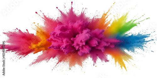 Beautiful rainbow festival background.  