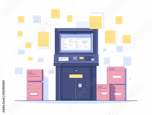 Flat Blurred Ballot Counting with Data Streams - A Modern Take on Merging Physical and Digital Election Processes in a Simple Vector Style