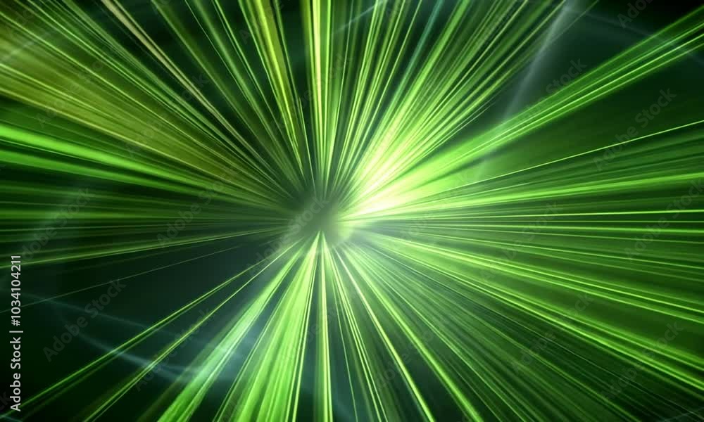 Abstract green lines background with bright light in the center. Abstract green lines background with bright light in the center.