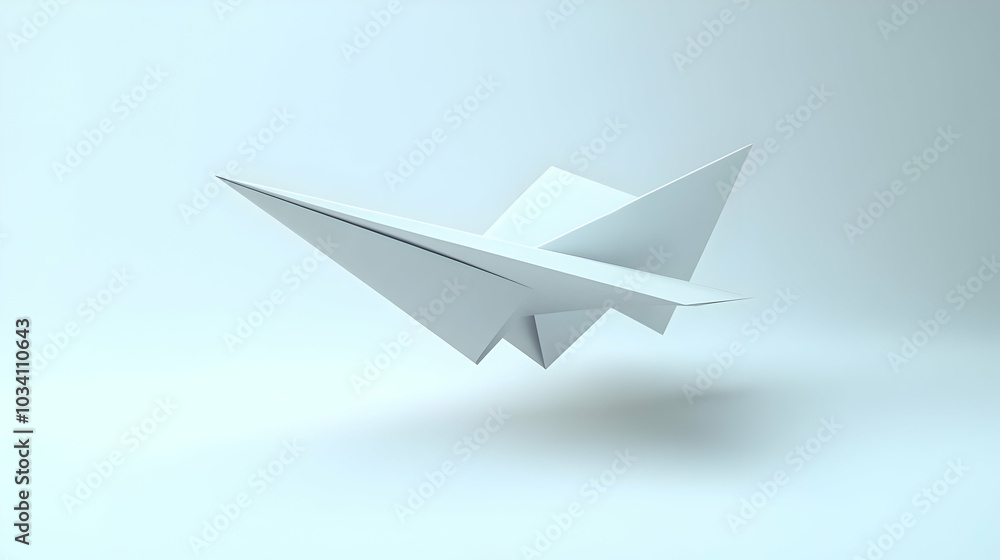 3D Soaring Policy Document Concept: A Paper Airplane Ascending Against a White Backdrop, Capturing Policy Details, Symbolizing New Policy Implementation in 3D Icon Style 3D Soaring Policy Document Concept: A Paper Airplane Ascending Against a White Backdrop, Capturing Policy Details, Symbolizing New Policy Implementation in 3D Icon Style