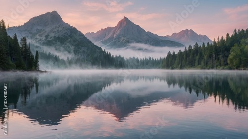 lake in the mountains
