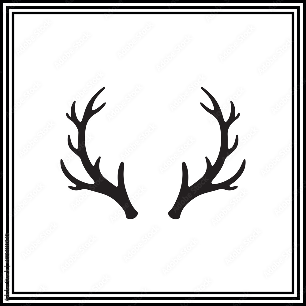 Cute deer antler illustration Cute deer antler illustration