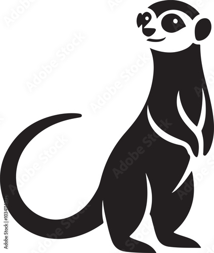 meerkat vector art illustration design photo