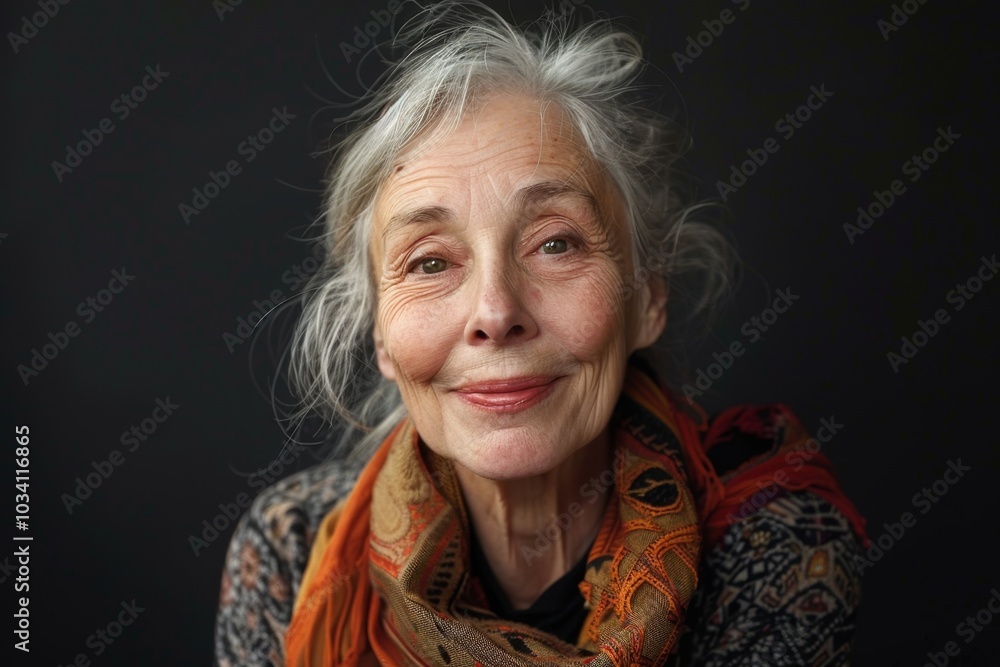 A Graceful Elderly Woman Radiating Warmth and Wisdom, Embodying the Beauty of a Life Well-Lived A Graceful Elderly Woman Radiating Warmth and Wisdom, Embodying the Beauty of a Life Well-Lived