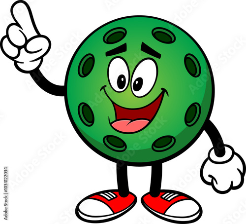 Pickleball Green Ball Pointing