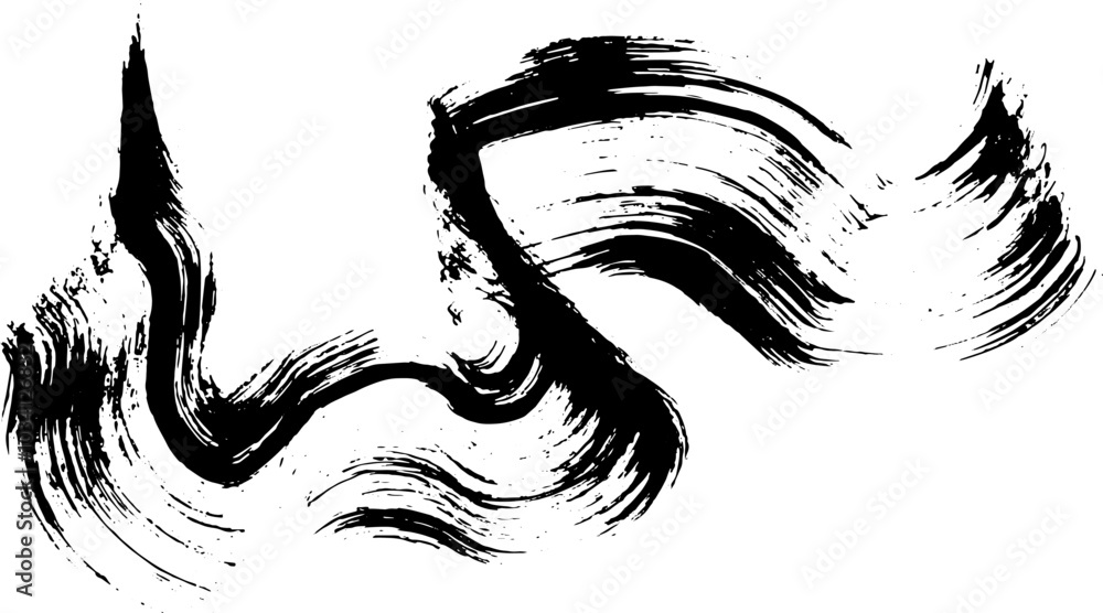 Dry Brush Grunge Wave Stroke Texture Dry Brush Grunge Wave Stroke Texture