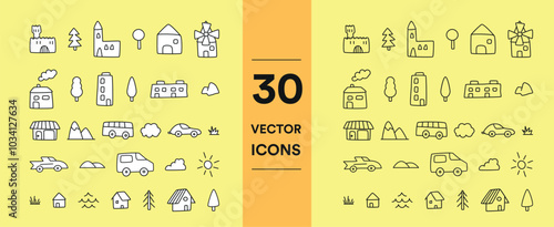 map draw vector elements