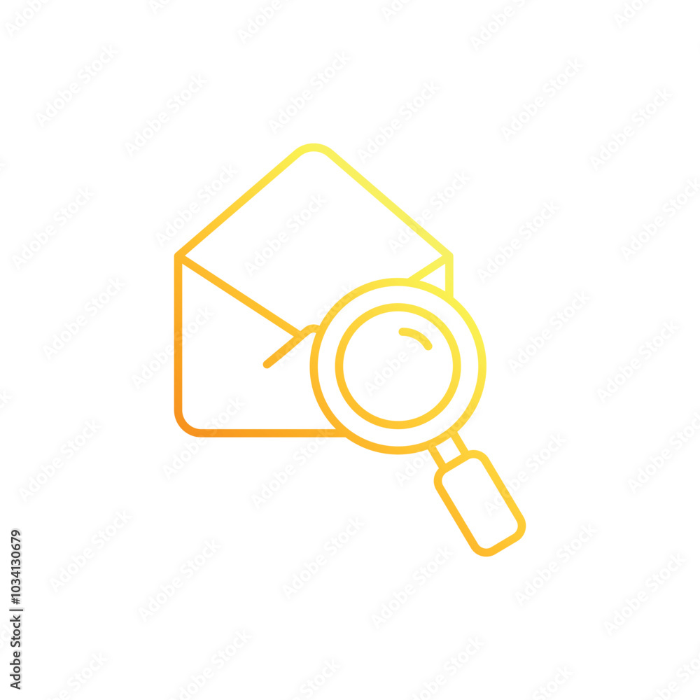 Email Search vector icon Email Search vector icon