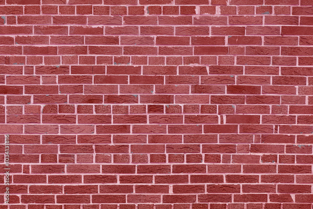 wall of bright old red brick as beautiful loft-style background wall of bright old red brick as beautiful loft-style background