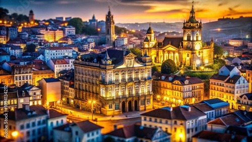 Porto Portugal Tilt-Shift Photography Souvenir Postcards Featuring Iconic Landmarks