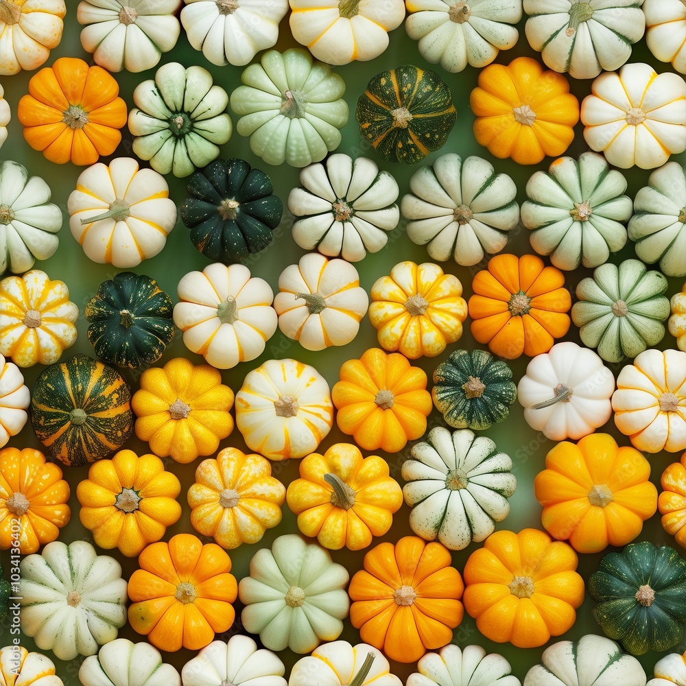 Colorful pumpkin seamless pattern background repeat tile Colorful pumpkin seamless pattern background repeat tile