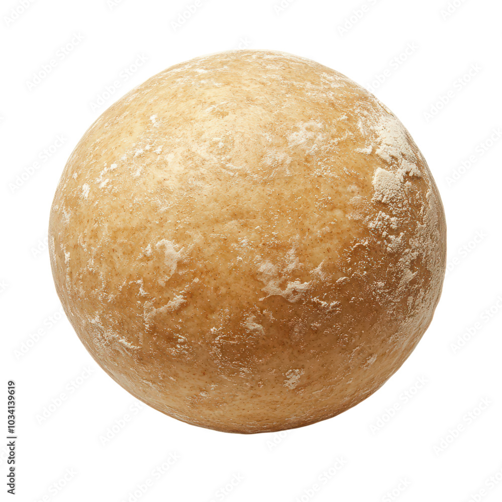 Fototapeta premium Rustic sourdough bread loaf, round artisan boule with golden brown crust texture, bakery staple for food branding isolated PNG with Transparent Background