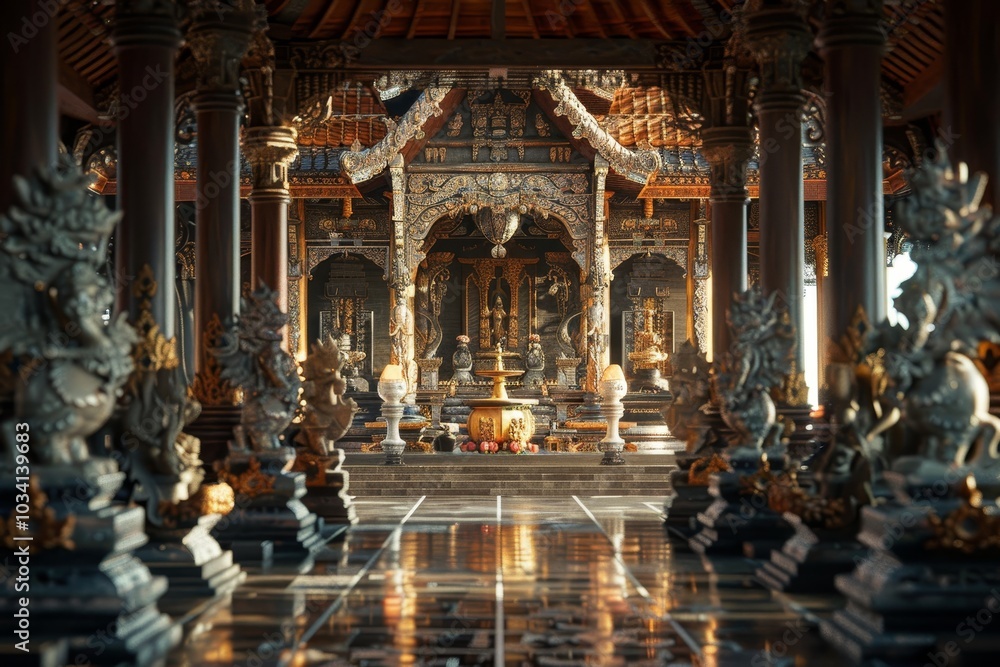 Obraz premium balinese royal pavilion