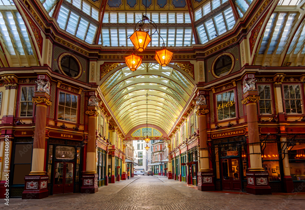 Obraz premium Leadenhall market in City of London, UK