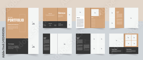 Architectural portfolio brochure interior portfolio real estate portfolio template design