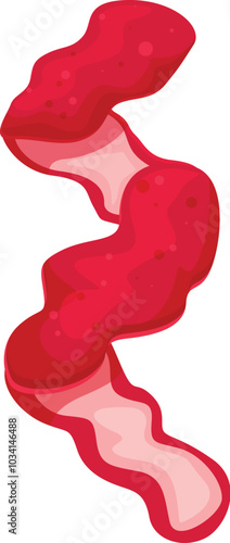 Red blood cell navigating the circulatory system