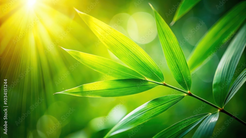 A close-up of vibrant green leaves illuminated by a warm sunbeam, showcasing the intricate details of nature's artistry A close-up of vibrant green leaves illuminated by a warm sunbeam, showcasing the intricate details of nature's artistry