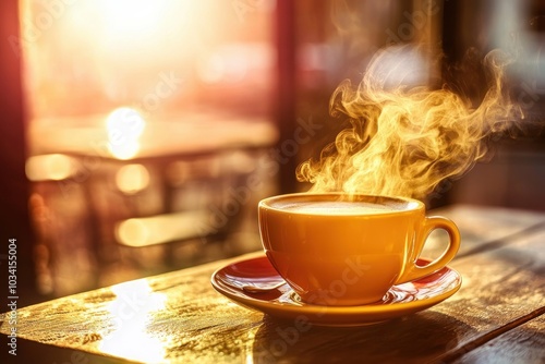 Enjoying a Warm Cup of Coffee The Perfect Start to Your Day with Aromatic Flavors and Inviting Ambiance