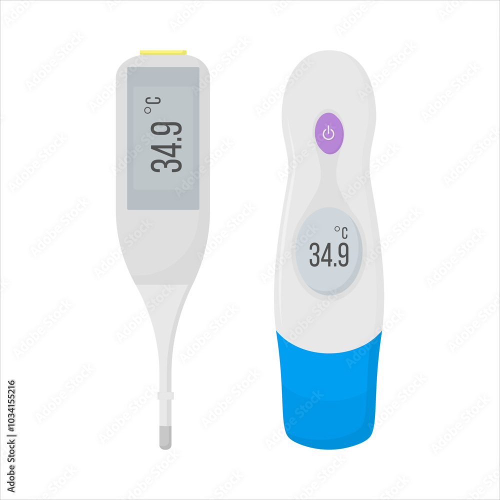 Electronic modern thermometer with screen for displaying body temperature Electronic modern thermometer with screen for displaying body temperature