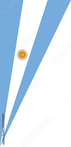 Argentine Flag Corner Design