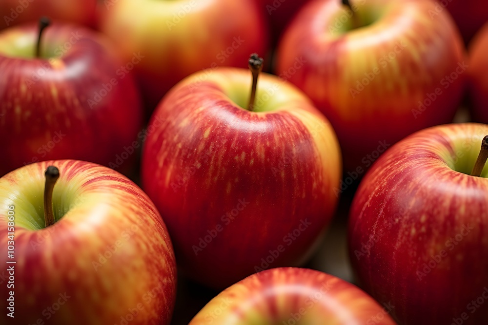 Close up of Apple from above filling the frame. Close up of Apple from above filling the frame.