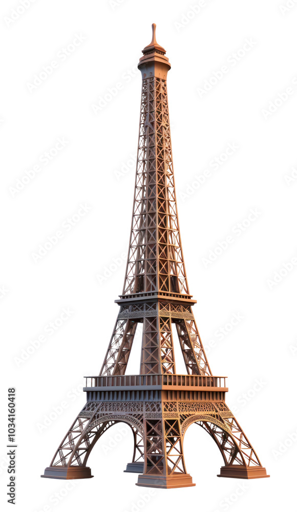 Obraz premium PNG Eiffel tower architecture building landmark.