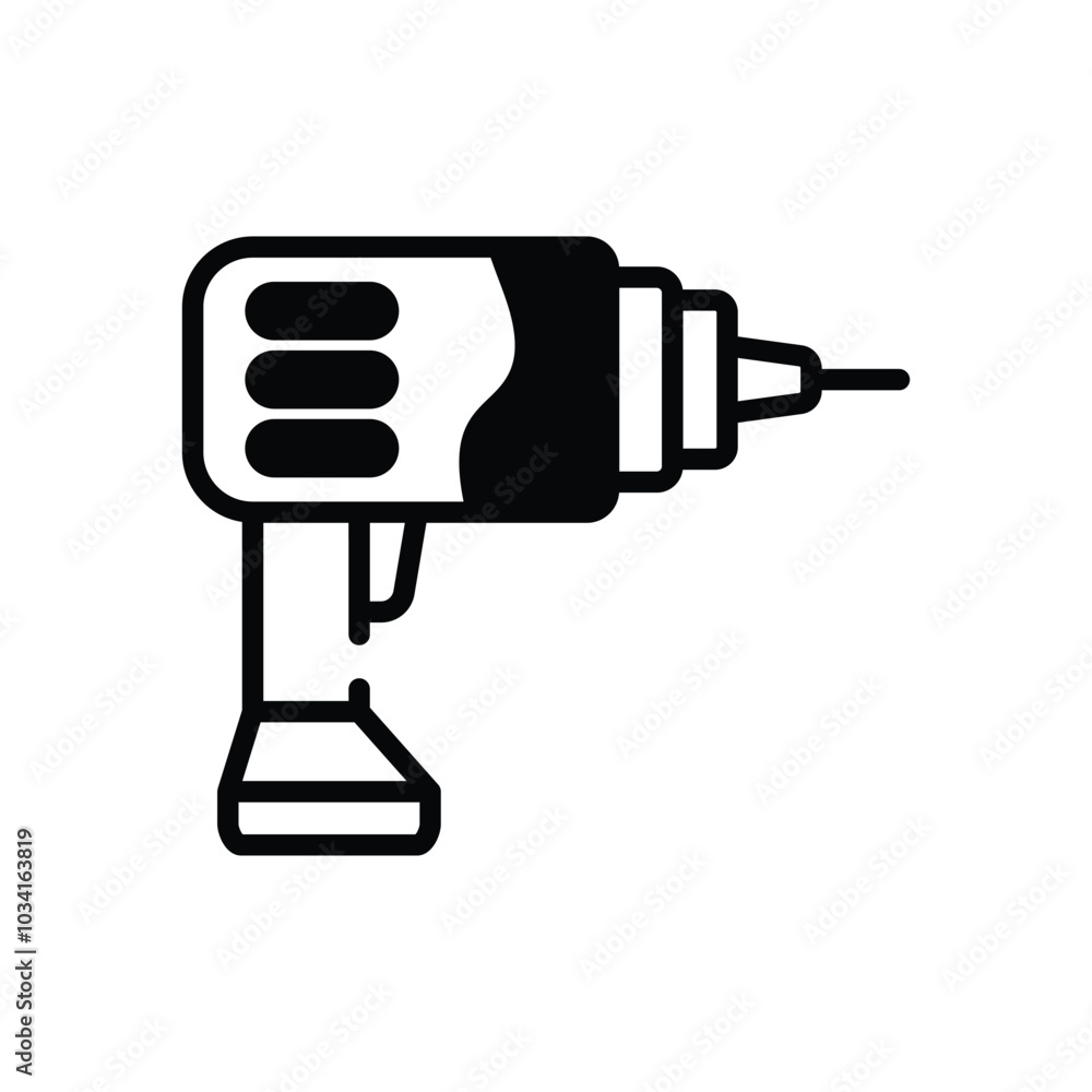 Drill vector icon Drill vector icon