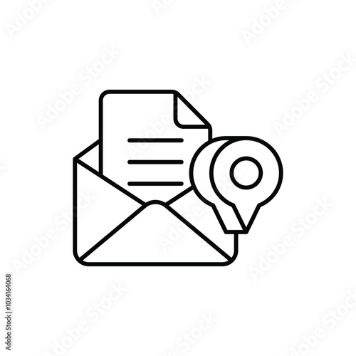 Email Tracking vector icon