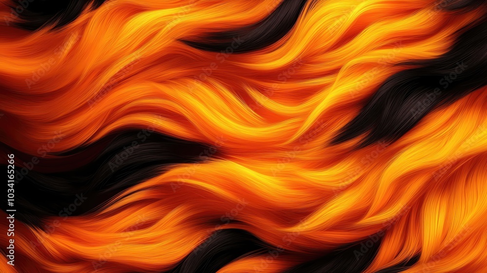 Vibrant abstract waves in orange and black, evoking warmth and energy, perfect for modern designs and creative projects. Vibrant abstract waves in orange and black, evoking warmth and energy, perfect for modern designs and creative projects.