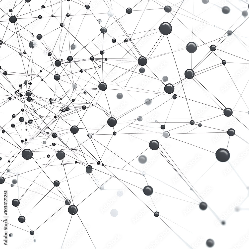 A network of interconnected nodes and lines, representing data or relationships in a visual format. A network of interconnected nodes and lines, representing data or relationships in a visual format.